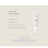 Beauty of Joseon Relief Sun: Rice + Probiotics (SPF50+ PA++++) 50ml